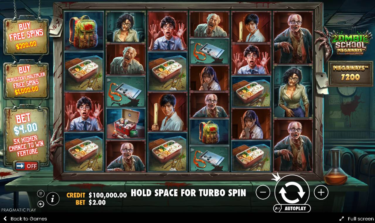 Zombie School Megaways (Pragmatic Play) Image 2